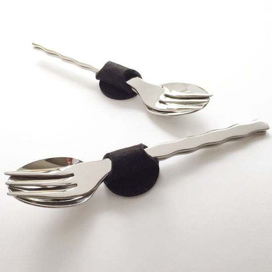 Tea set with clip (black)