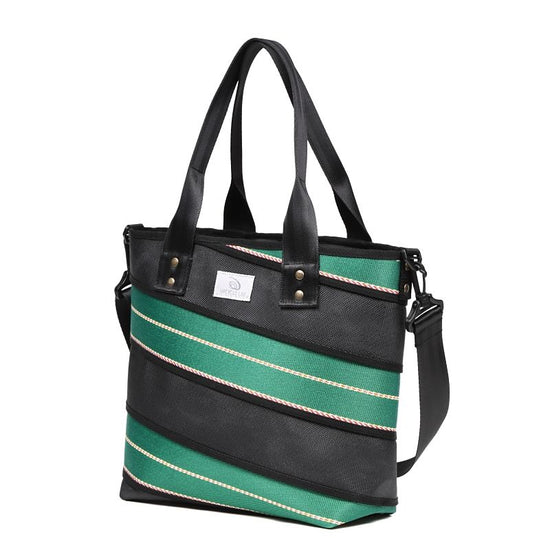 Spiral Tote Bag Medium (Green Black)