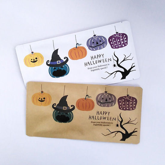 Tea Mail (Halloween_Jack Lantern B, Lemon Japanese black tea bag 3g x 5P)[Black Tea/Gift].