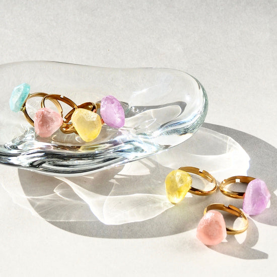 Mino Washi Drop Ring