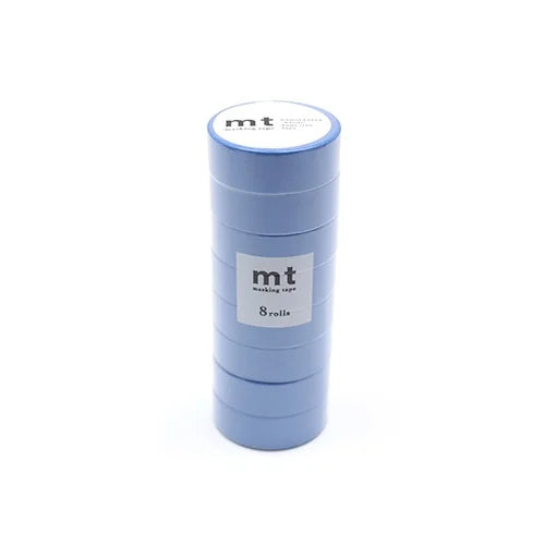 mt Masking Tape 8P – Blue (8 rolls), 15mm×7m
