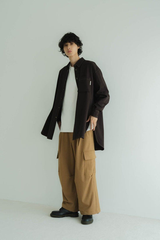Two Tuck Cargo Pants/Camel