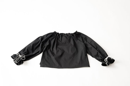 Rope Gather Blouse (Black)