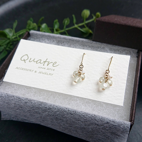 프레나이트 피어싱 이어링 콰트르