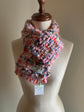 Handwoven tweed scarf | mid switch ♭96 [made with apparel leftover yarn]