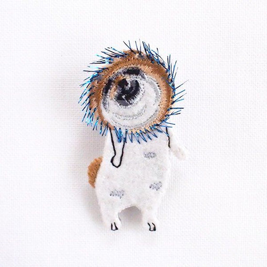 [Pokeface Full Dockbatch Bulldog Dog Brooch