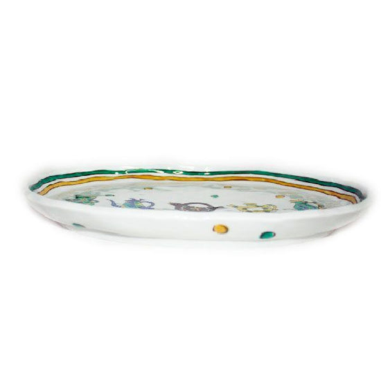 [Eisyou] Persian pot design shakuichi oval dish