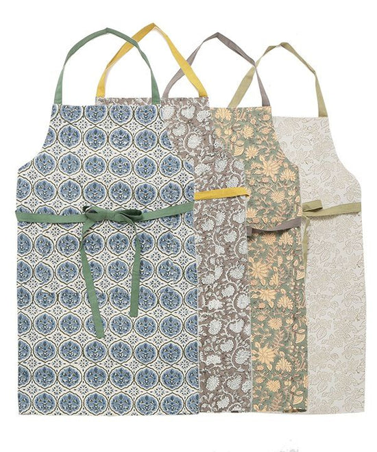 Block Print Apron M20-2481 (4 colors)