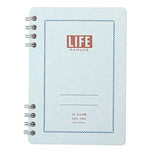 LIFE Ramune Ring Notebook – A6, Grid
