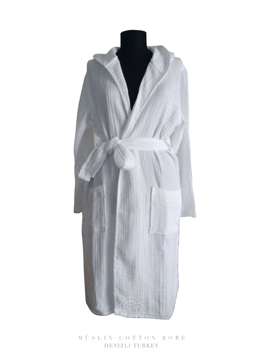 4 Layers Denizli Cotton MUSLIN Robe