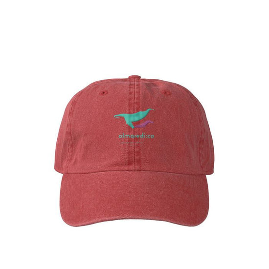 Pigmented cap red "Humpback whale parent-child bond" color logo