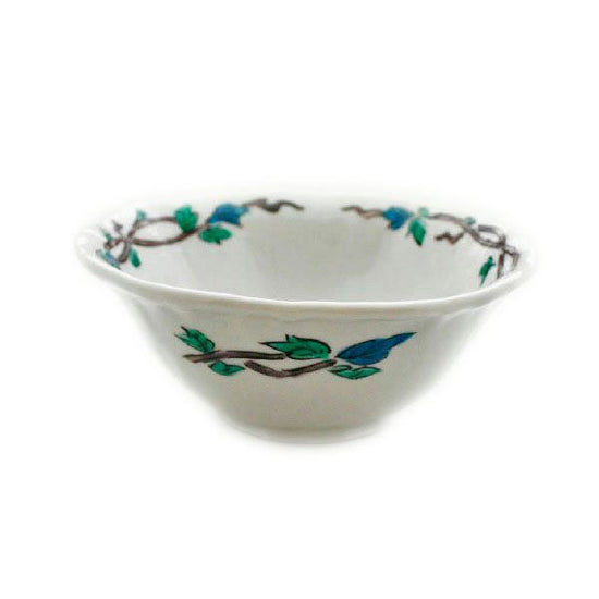 [Eisyou] Bowl with arabesque design in blue hand