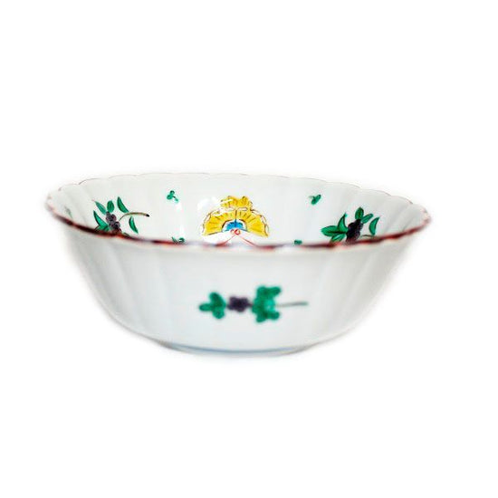 [Eisyou] Flat-bottomed 5" bowl with butterfly design