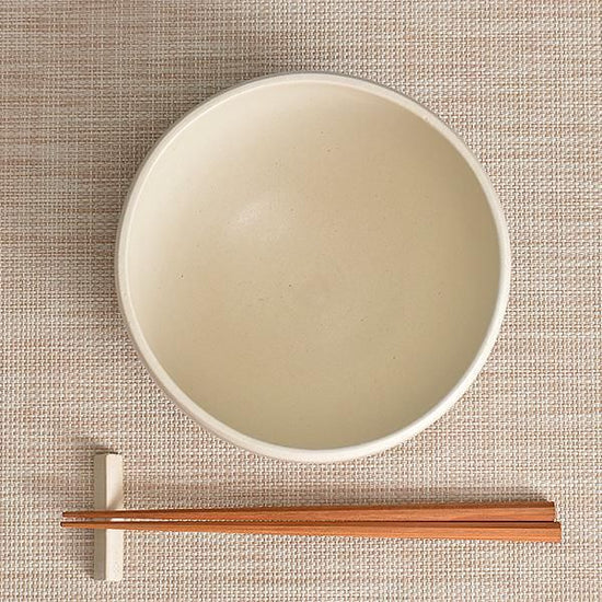 Shiro Seto round rice bowl, white type, Japanese tableware, rice bowl, made in Japan, Minoyaki, stylish, modern