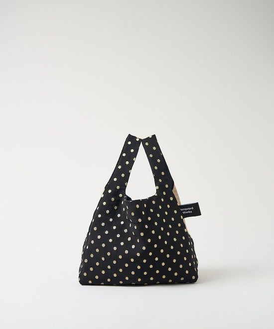 TWINS bag / gold dots × beige glitter / S