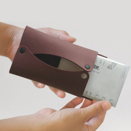 Pocket tissue case (brown)