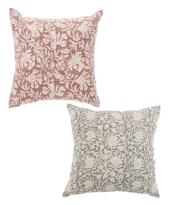 Block Pattern Digital Print Cushion (2 colors, with padding) 30cm M30-2540