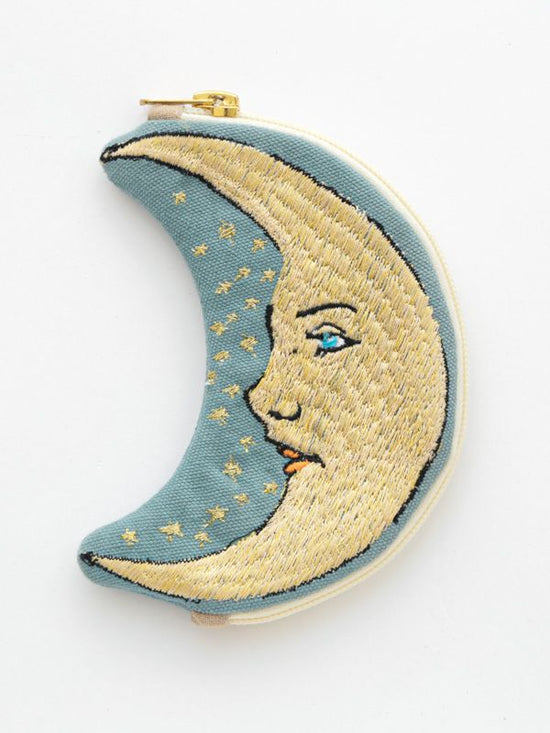 Moon Embroidery Pouch M26-1954