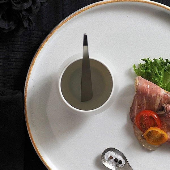 Frustum Teacup White White Japanese Tableware Teacup Made in Japan Minoyaki, Stylish, Modern