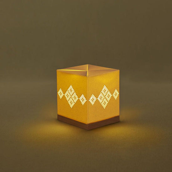 [Hanako Obi] Glowing Kogin Table Lamp
