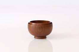 Shirasagi Bowl S Sakura Lacquer Brown
