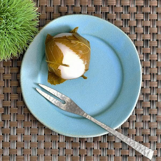 Wide Rim Turkey 12cm Round Dish, Blue Color Western Tableware, Small Dish, Made in Japan, Minoyaki, Cafe Style, Stylish, Modern