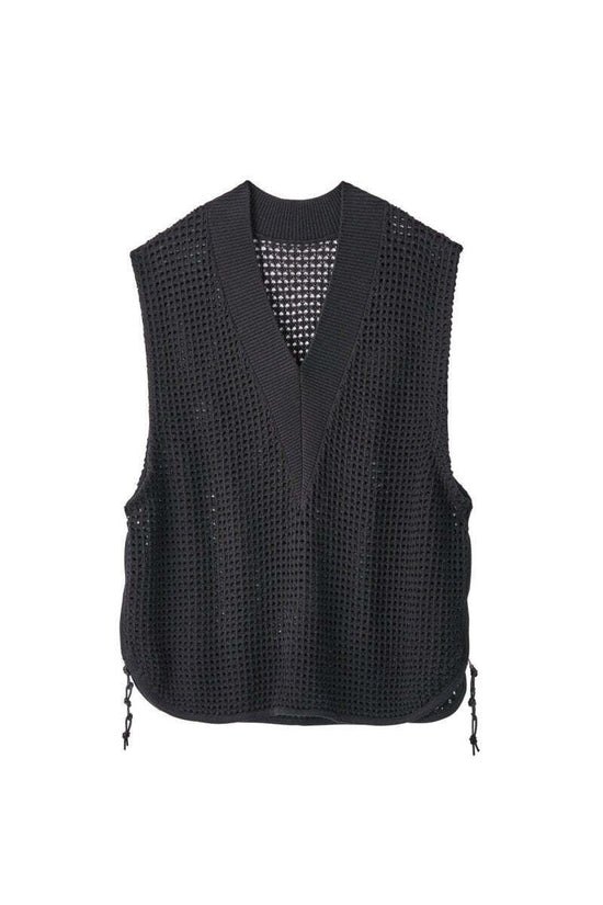 Side Zip Knit Vest(unisex)/2 color