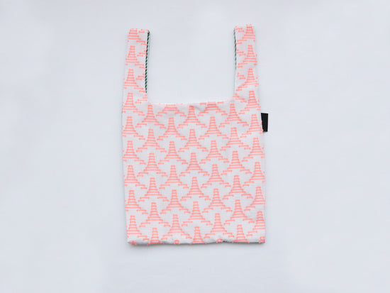 TWINS Bag <S> [Pink Triangle × Green Stripe]