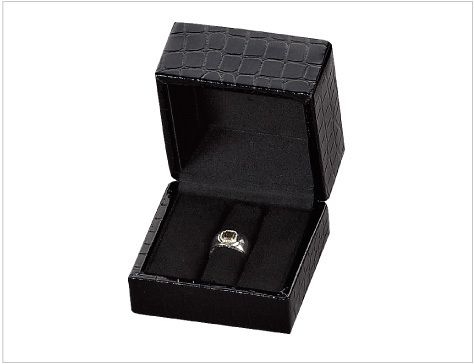 Ring Case, Croc-style Case with Ring Stick, Gothic Collection, 6 pieces, RA-901