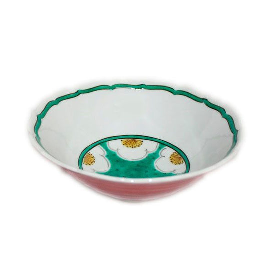[Eisyou] Bowl, white plum design, 6.5 x 6.5 cm