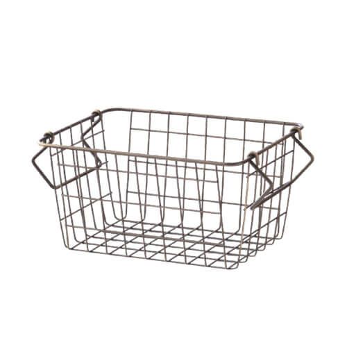 62825 Stacking basket, antique gold