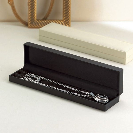 Necklace/Bracelet Case, Leather Style Paper GT Series, 10 pieces, GT-55-NBL