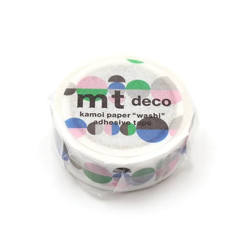 mt Masking Tape 1P – Half Circles, 15mm×7m