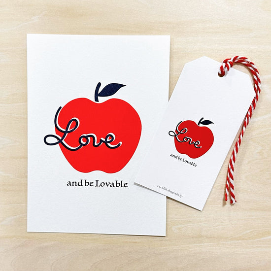 Postcard LOVE APPLE