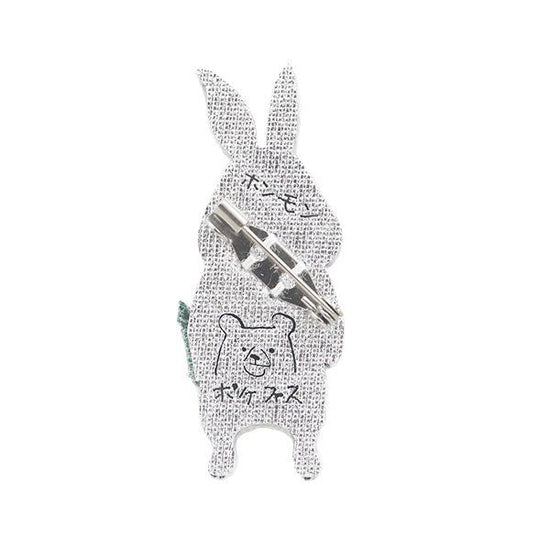 pokefasu pokefasu balun lapin brooch rabbit badge