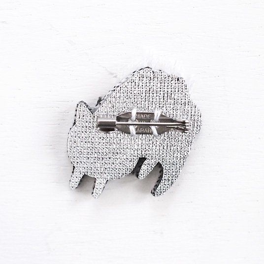 [Pokephus Bivili Neko Batch Gray Brooch