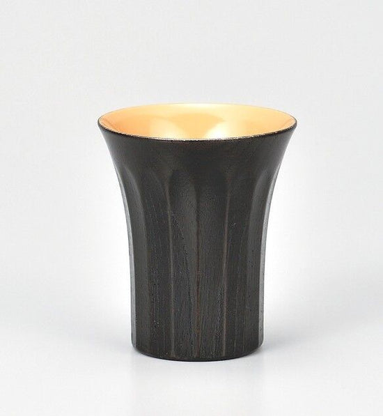 Zelkova Chrysanthemum Carved Cup, Jindai White Lacquer SX-299