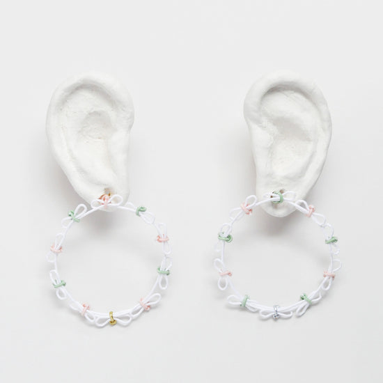 Ribbon hoop (L, White)