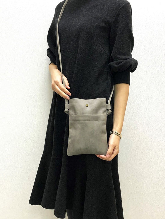 Matte Synthetic Leather Micro Bag