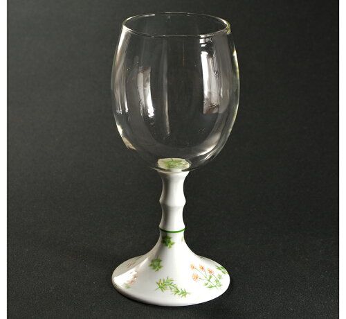 [Arita Roman wine glass (Herb garden)