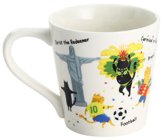 Cat Flag Mug BRAZIL (13100)