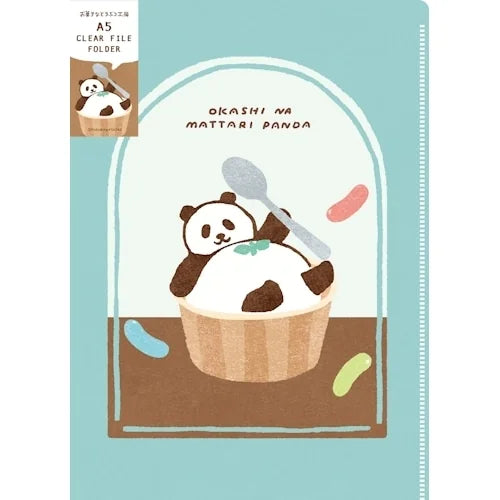 Furukawa Shiko Clear File A5 – Relaxing Panda