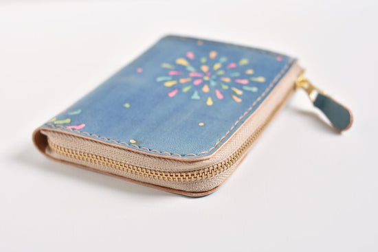 Fireworks No.27 (L-shape zipper mini wallet)