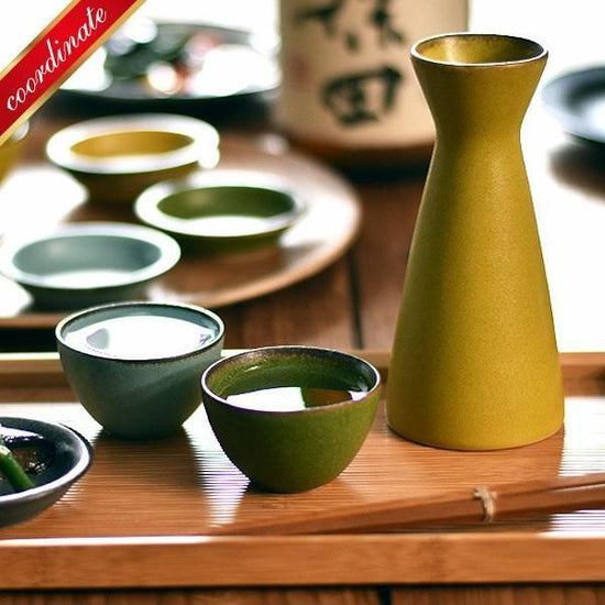 Veggie Color Mustard One-Goupe Tokuto Japanese Tableware Tokuto Sake Cup Made in Japan Minoyaki Sake Stylish Modern