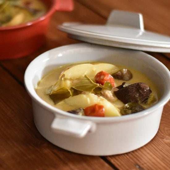 White Cocotte M White Type Western Tableware Ovenware Souffle Cocotte Oven OK Made in Japan Minoyaki