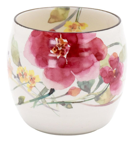 Flower Watercolor Shumei Chrysanthemum Round Cup