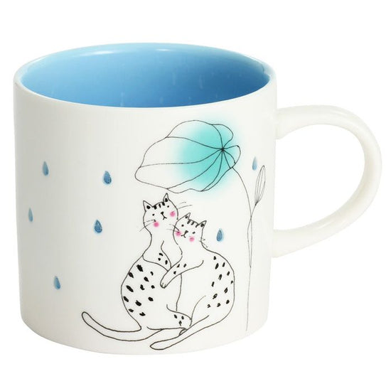 Firefly Carving Mug Rain and Cat Openwork (23066)