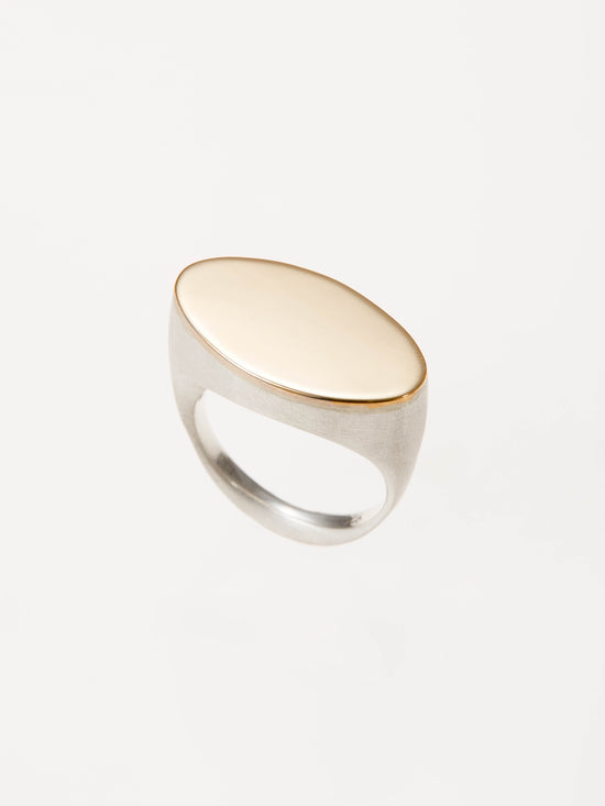 ARCH K10 OVERLAYED SIGNET RING