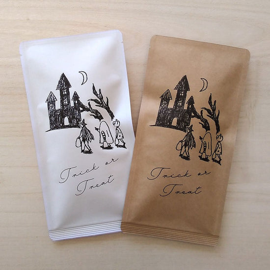 Tea Mail (Halloween_Trick or Treat, Lemon Japanese black tea bag 3g x 5P)[Black tea / Herb tea / Gift].