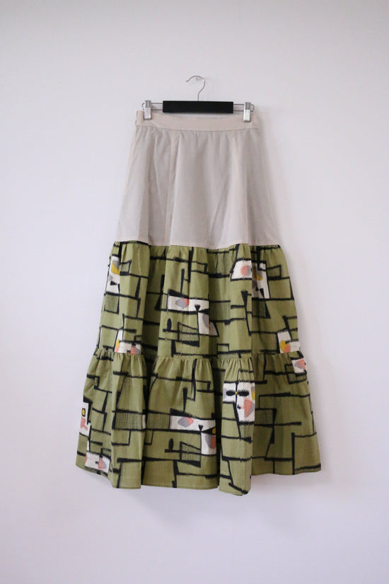 Matcha -Meisen Teered Skirt-Beige